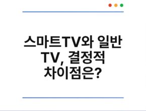 스마트TV와 일반 TV, 결정적 차이점은?